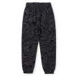 画像2: CALEE/ZEBRA PATTERN SWEAT RELAX PANTS（BLACK/CHARCOAL）［ゼブラスウェットパンツ-24秋冬］ (2)