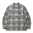 画像1: CALEE/BLOCK CHECK OVER SIZE SHIRT JACKET（IVORY）［ブロックチェックオーバーサイズシャツJKT-24秋冬］ (1)