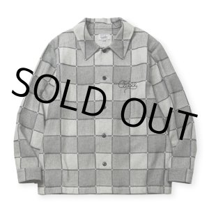 画像: 【30%OFF】CALEE/BLOCK CHECK OVER SIZE SHIRT JACKET（IVORY）［ブロックチェックオーバーサイズシャツJKT-24秋冬］