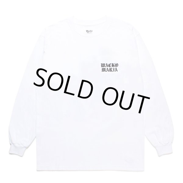 画像2: WACKO MARIA/LONG SLEEVE T-SHIRT（WHITE）［プリント長袖T-24秋冬］ (2)