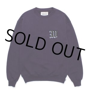 画像: WACKO MARIA/MIDDLE WEIGHT SWEAT SHIRT（PURPLE）［クルーネックスウェット-24秋冬］