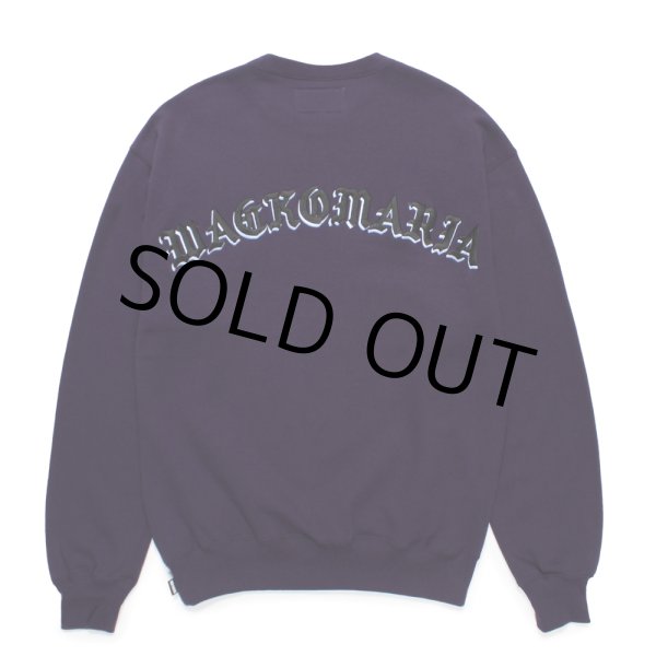 画像2: WACKO MARIA/MIDDLE WEIGHT SWEAT SHIRT（PURPLE）［クルーネックスウェット-24秋冬］ (2)