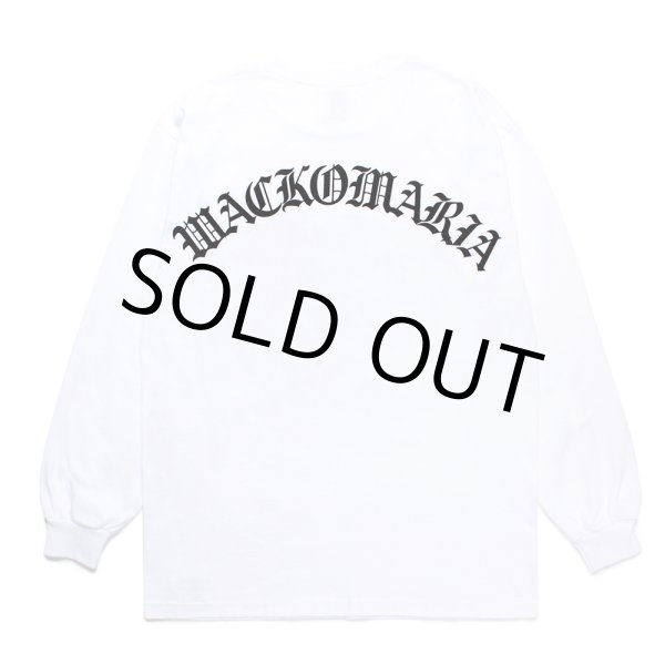 画像1: WACKO MARIA/LONG SLEEVE T-SHIRT（WHITE）［プリント長袖T-24秋冬］ (1)