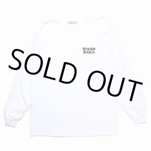 画像: WACKO MARIA/LONG SLEEVE T-SHIRT（WHITE）［刺繍長袖T-24秋冬］