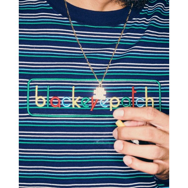 画像3: BlackEyePatch/MULTICOLOR LOGO STRIPED L/S TEE（MULTI） (3)