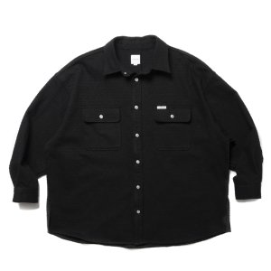 画像: COOTIE PRODUCTIONS/Needle Punch Twill CPO Jacket（Black）［ニードルパンチツイルCPO JKT-24秋冬］