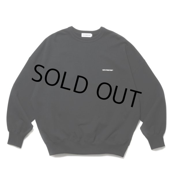 画像1: COOTIE PRODUCTIONS/Open End Yarn Plain Sweat Crew（Black）［スウェットクルー-24秋冬］ (1)