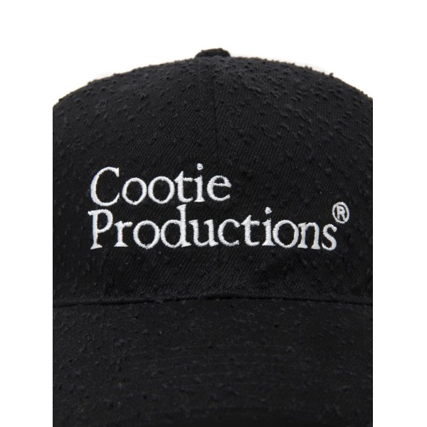 画像4: COOTIE PRODUCTIONS/Needle Punch Twill 6 Panel Cap（Black）［ニードルパンチツイル6パネルキャップ-24秋冬］ (4)