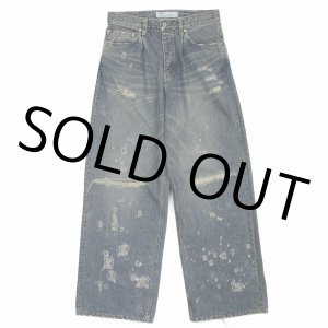 画像: DAIRIKU/Super Damage Wide Denim Pants（Indigo）［スーパーダメージワイドデニムパンツ-24秋冬］