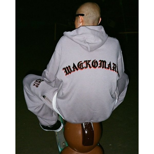 画像4: WACKO MARIA/MIDDLE WEIGHT HOODED SWEAT SHIRT（GRAY）［プルオーバーパーカー-24秋冬］ (4)