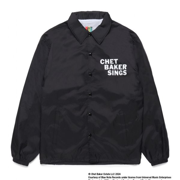 画像2: WACKO MARIA/CHET BAKER / COACH JACKET（BLACK）［コーチJKT-24秋冬］ (2)