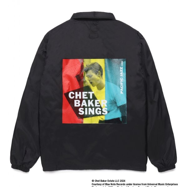 画像1: WACKO MARIA/CHET BAKER / COACH JACKET（BLACK）［コーチJKT-24秋冬］ (1)