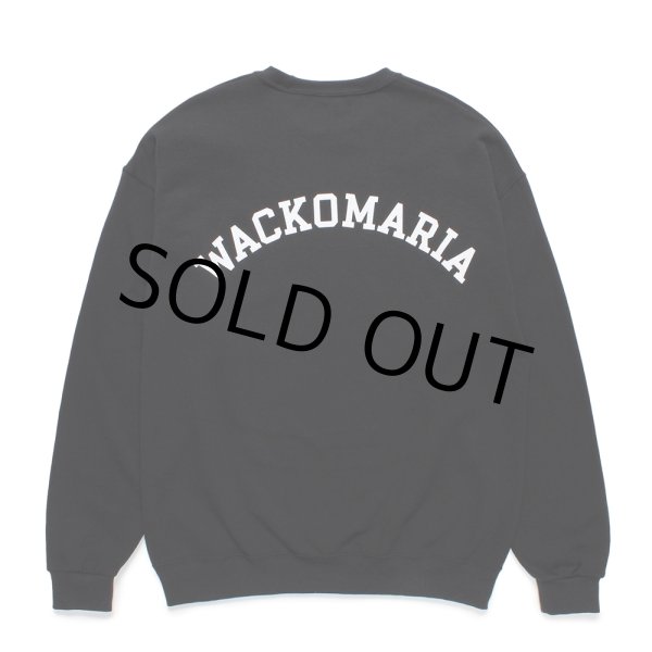 画像2: WACKO MARIA/TIM LEHI / SWEAT SHIRT（BLACK）［クルーネックスウェット-24秋冬］ (2)