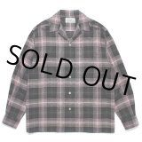 画像: WACKO MARIA/OMBRE CHECK OPEN COLLAR SHIRT（PINK）［オンブレチェックオープンカラーシャツ-24秋冬］