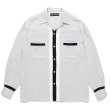 画像1: WACKO MARIA/SWITCHING 50'S OPEN COLLAR SHIRT（GRAY）［スイッチング50'Sオープンカラーシャツ-24秋冬］ (1)