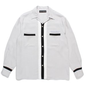 画像: WACKO MARIA/SWITCHING 50'S OPEN COLLAR SHIRT（GRAY）［スイッチング50'Sオープンカラーシャツ-24秋冬］