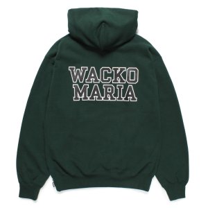 画像: WACKO MARIA/HEAVY WEIGHT HOODED SWEAT SHIRT（GREEN）［プルオーバーパーカー-24秋冬］