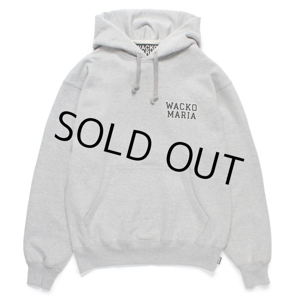 画像2: WACKO MARIA/HEAVY WEIGHT HOODED SWEAT SHIRT（GRAY）［プルオーバーパーカー-24秋冬］ (2)