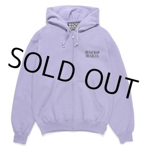 画像: WACKO MARIA/HEAVY WEIGHT ZIP HOODED SWEAT SHIRT（PURPLE）［ジップアップパーカー-24秋冬］