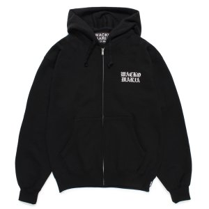 画像: WACKO MARIA/HEAVY WEIGHT ZIP HOODED SWEAT SHIRT（BLACK）［ジップアップパーカー-24秋冬］