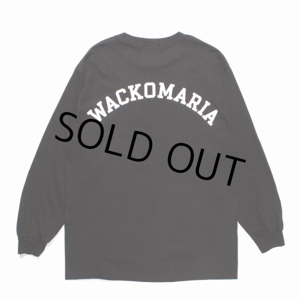 画像1: WACKO MARIA/LONG SLEEVE T-SHIRT（BLACK）［プリント長袖T-24秋冬］ (1)