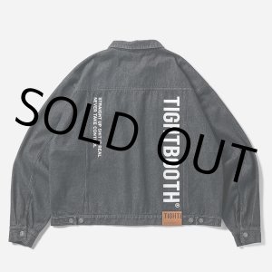 画像: TIGHTBOOTH/LABEL LOGO DENIM JACKET（Black）［デニムJKT-24秋冬］