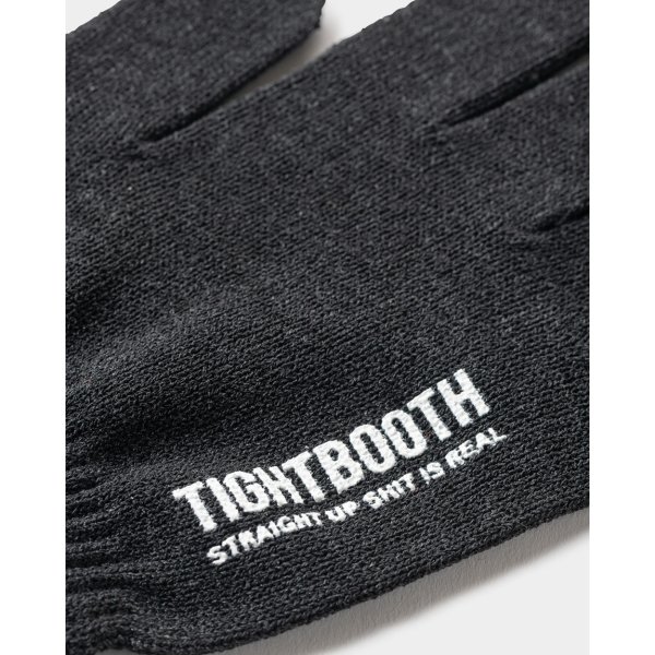 画像2: TIGHTBOOTH/LOGO GLOVE（Charcoal）［グローブ-24秋冬］ (2)