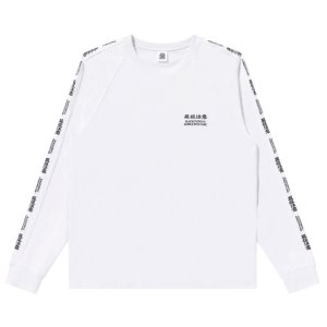 画像: BlackEyePatch/HWC EMBROIDERED RAGLAN L/S TEE（WHITE）