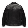 画像2: WACKO MARIA/LEATHER DOUBLE RIDERS JACKET（BLACK）［レザーダブルライダースJKT-24秋冬］ (2)