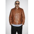 画像4: WACKO MARIA/LEATHER DOUBLE RIDERS JACKET（BROWN）［レザーダブルライダースJKT-24秋冬］ (4)