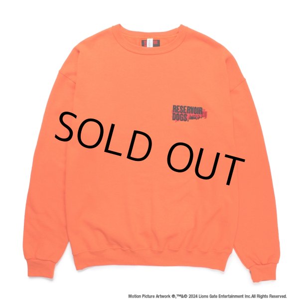 画像2: WACKO MARIA/RESERVOIR DOGS / SWEAT SHIRT（ORANGE）［クルーネックスウェット-24秋冬］ (2)