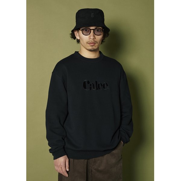 画像2: CALEE/EMBROIDERY CALEE LOGO CREW NECK SW（BLACK）［クルーネックスウェット-24秋冬］ (2)