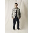 画像2: CALEE/BLOCK CHECK OVER SIZE SHIRT JACKET（IVORY）［ブロックチェックオーバーサイズシャツJKT-24秋冬］ (2)