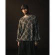 画像2: TIGHTBOOTH/CHECKER PLATE MOHAIR SWEATER（Black）［チェッカープレートモヘアセーター-24秋冬］ (2)