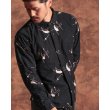 画像8: RATS/ATOMIC PRINT FLANNEL B.D SHIRT（BLACK）［フランネルB.Dシャツ-24秋冬］ (8)