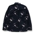 画像2: RATS/ATOMIC PRINT FLANNEL B.D SHIRT（BLACK）［フランネルB.Dシャツ-24秋冬］ (2)