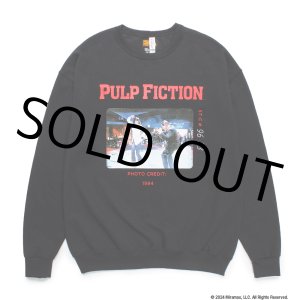 画像: WACKO MARIA/PULP FICTION / SWEAT SHIRT（BLACK）［クルーネックスウェット-24秋冬］