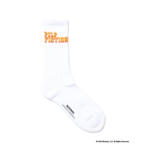 画像: WACKO MARIA/PULP FICTION / JACQUARD SOCKS（WHITE）［ジャガードソックス-24秋冬］