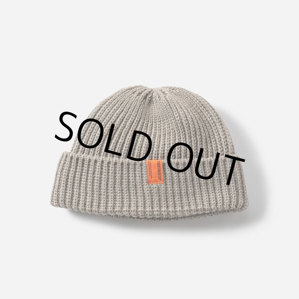 画像1: TIGHTBOOTH/TAG BEANIE（Grey）［ビーニー-24秋冬］ (1)