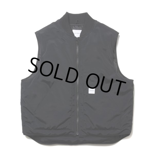 画像1: COOTIE PRODUCTIONS/Padded Nylon OX Work Vest（Black）［ワークベスト-24秋冬］ (1)