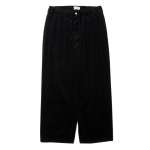 画像: COOTIE PRODUCTIONS/Corduroy 3 Tuck Easy Trousers（Black）［コーデュロイ3タックイージーパンツ-24秋冬］