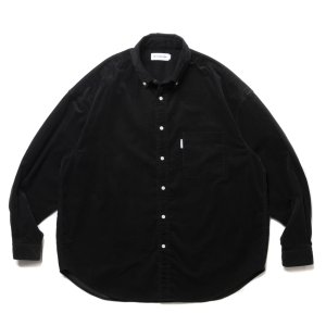 画像: COOTIE PRODUCTIONS/Corduroy B.D L/S Shirt（Black）［コーデュロイB.Dシャツ-24秋冬］