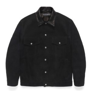 画像: WACKO MARIA/SUEDE TRUCKER JACKET（BLACK）［スウェードレザートラッカーJKT-24秋冬］