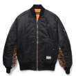 画像1: WACKO MARIA/MA-1 FLIGHT JACKET（BLACK）［MA-1フライトJKT-24秋冬］ (1)