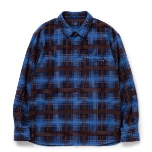 画像: RATS/C/R FLANNEL CHECK SHIRT（SAX BLUE CHECK）［フランネルチェックシャツ-24秋冬］