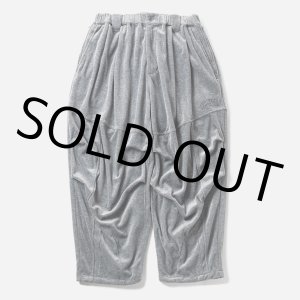 画像: TIGHTBOOTH/VELOUR BALLOON PANTS（Hether Grey）［ベロアバルーンパンツ-24秋冬］