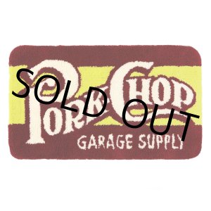 画像: PORKCHOP/SQUARE LOGO MAT（RED/YELLOW）［スクエアロゴマット-24秋冬］