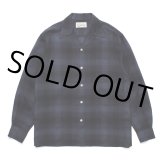 画像: WACKO MARIA/OMBRE CHECK OPEN COLLAR SHIRT（BLUE）［オンブレチェックオープンカラーシャツ-24秋冬］