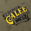 画像3: CALEE/CAL BL LOGO CREW NECK SW ＜NATURALLY PAINT DESIGN＞（OLIVE）［クルーネックスウェット-24秋冬］ (3)