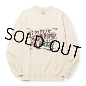 画像: CALEE/CAL BL LOGO CREW NECK SW ＜NATURALLY PAINT DESIGN＞（BEIGE）［クルーネックスウェット-24秋冬］